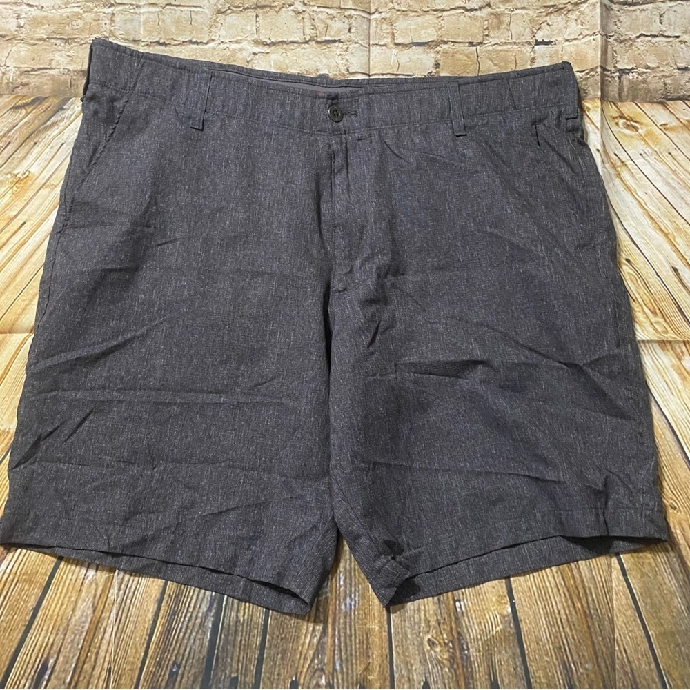 Swiss Tech Gray Comfort Waist Flat Front Shorts